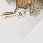 Witte konijn van Alice in Wonderland  Kunst Tissuepapier (Detail)