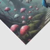 Witte Konijn van Alice's Wonderland #2 Decoupage Tissuepapier (Detail)