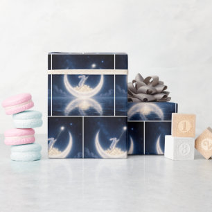 Witte Konijn Verzamelt Sterren Cadeaupapier