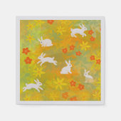 Witte konijnen servet (Voorkant)