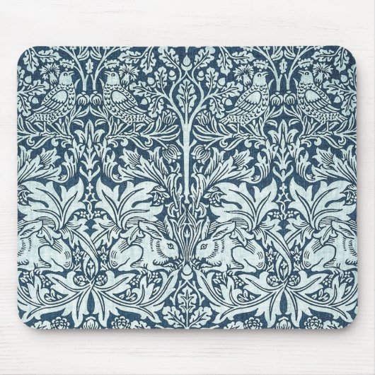 Witte konijnen - William Morris Muismat (Voorkant)