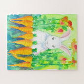 Witte konijnenwortelen Kinder Legpuzzel (Horizontaal)