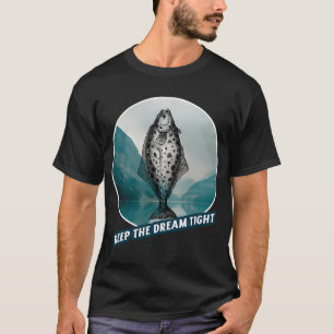 Witte Koning van Karper Vissen Ontwerp T-shirt