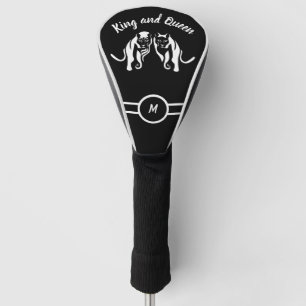 Witte Koningen en Queens Zwarte Leeuw en Leeuwin Golfheadcover