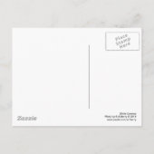 Witte kosmos briefkaart (Achterkant)