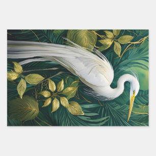 Witte Kraanvogels & Gardenia's, Coconut Grove Inpakpapier Vel