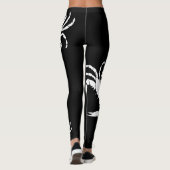 Witte krab leggings (Achterkant)