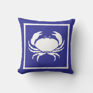Witte krab ~ Strandhuis Kussen