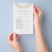 Witte krans Wat zei de bruidegom spel Flyer (Hand)