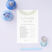 Witte krans Wat zei de bruidegom spel Flyer (Enkel)