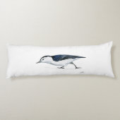 Witte kreeft Nuthatch Lichaamskussen (Achterkant)