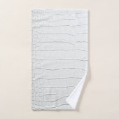 Witte krokodillen Huidafdruk Bad Handdoek (Handdoek)