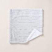 Witte krokodillen Huidafdruk Bad Handdoek (Wasdoekje)