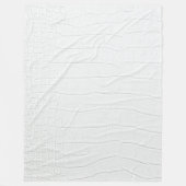 Witte krokodillen Huidafdruk Fleece Deken (Voorkant)