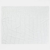 Witte krokodillen Huidafdruk Fleece Deken (Voorkant (Horizontaal))