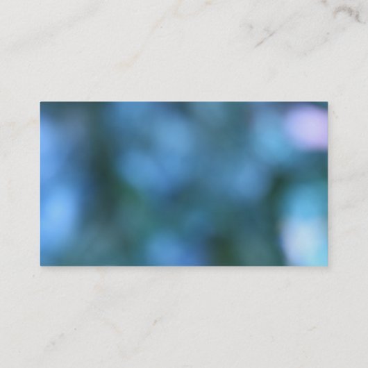 Witte Kromme over Blauw Afbeelding; Uniek Ontwerp Visitekaartje (Achterkant)