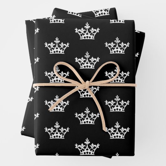 Witte kronen inpakpapier vel (In situ)