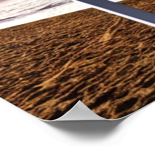 Witte kruis bij het strand Poster (Hoek)