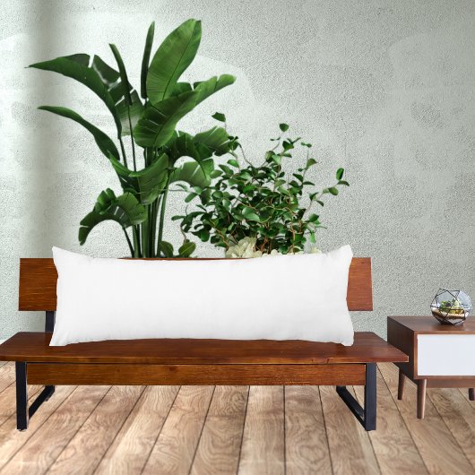 Witte kussen met vaste kleur