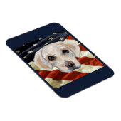Witte Labrador Retriever Magneet (Rechterzijde)