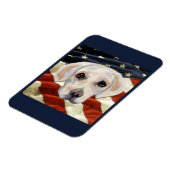 Witte Labrador Retriever Magneet (Linkerzijde)