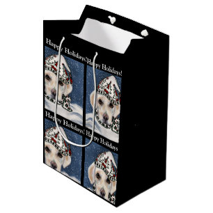 WITTE LABRADOR RETRIEVER MEDIUM CADEAUZAKJE