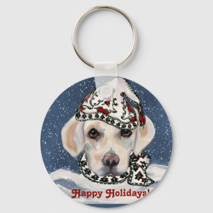 WITTE LABRADOR RETRIEVER SLEUTELHANGER