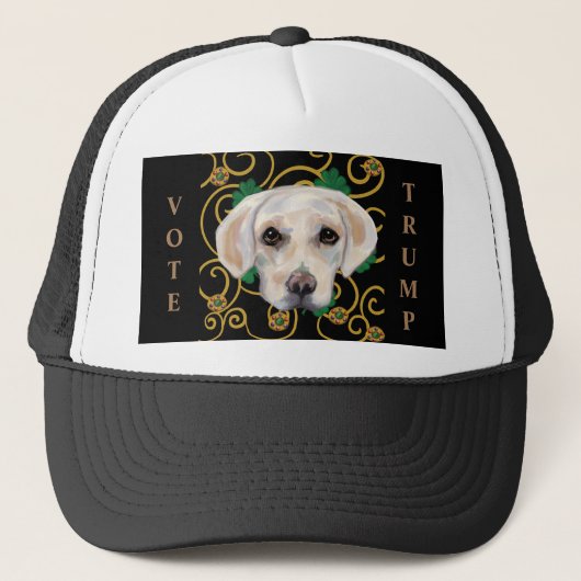 Witte Labrador Retriever Trucker Pet (Voorkant)