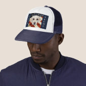 Witte Labrador Retriever Trucker Pet (In situ)