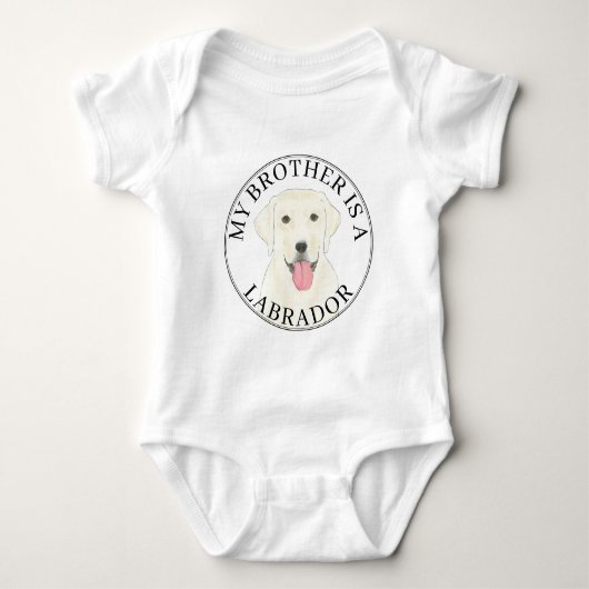 Witte Labradorshond Romper (Voorkant)
