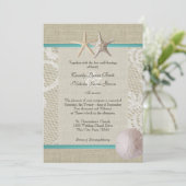  Witte Lace Oceaan Romance Kaart (Staand voorkant)