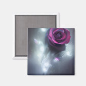 Witte lampjes en onbuigzaam Roos Magneet (Voorkant / Achterkant)