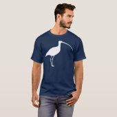 Witte langnavelstaart t-shirt (Voorkant volledig)