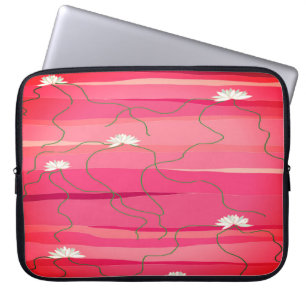 Witte laptophoes laptop sleeve
