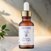 Witte Lavendel Druppelflesetiket 2.375 x 1.25 Etiket