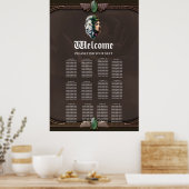 Witte leeuw en vrouw poster (Keuken)