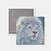 Witte Leeuw Magneet (Voorkant / Achterkant)