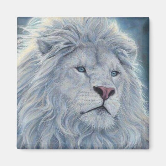 Witte Leeuw Magneet (Voorkant)