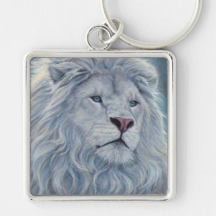Witte Leeuw Sleutelhanger
