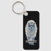 Witte leeuw sleutelhanger (Voorkant)