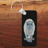 Witte leeuw sleutelhanger (Voorkant)