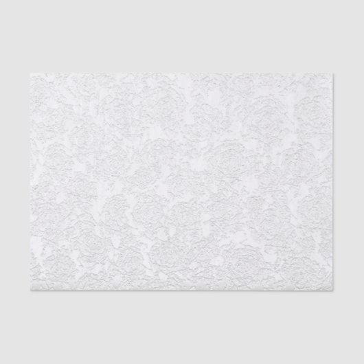 Witte legant Succulent Pattern Decoupage Tissuepapier (Voorkant)