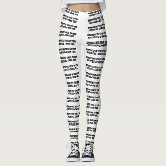 witte leggings "Manipulators gedijen op uw..."