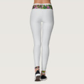 Witte leggings met floraal ontwerp (Achterkant)