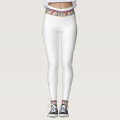 Witte leggings met zeilboot tailleband (Voorkant)