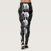 Witte leggings van de Boxer-hondenkunst (Achterkant)