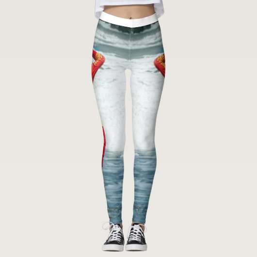 Witte Leggings voor het strand (Voorkant)