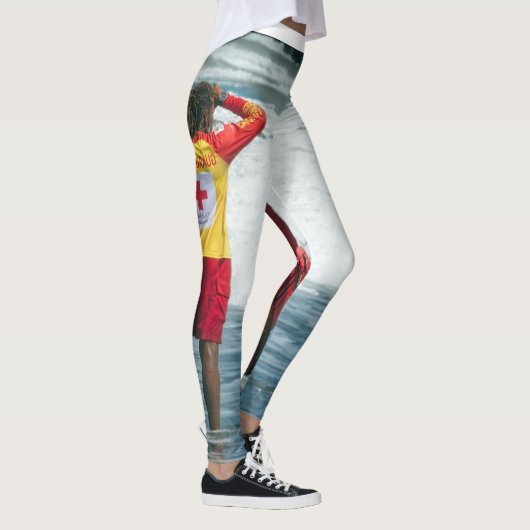 Witte Leggings voor het strand (Rechts)