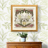 Witte Lelie - Bloem betekent -stijl Poster