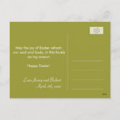 witte lelie bloem Pasen groeten Feestdagenkaart (Achterkant)